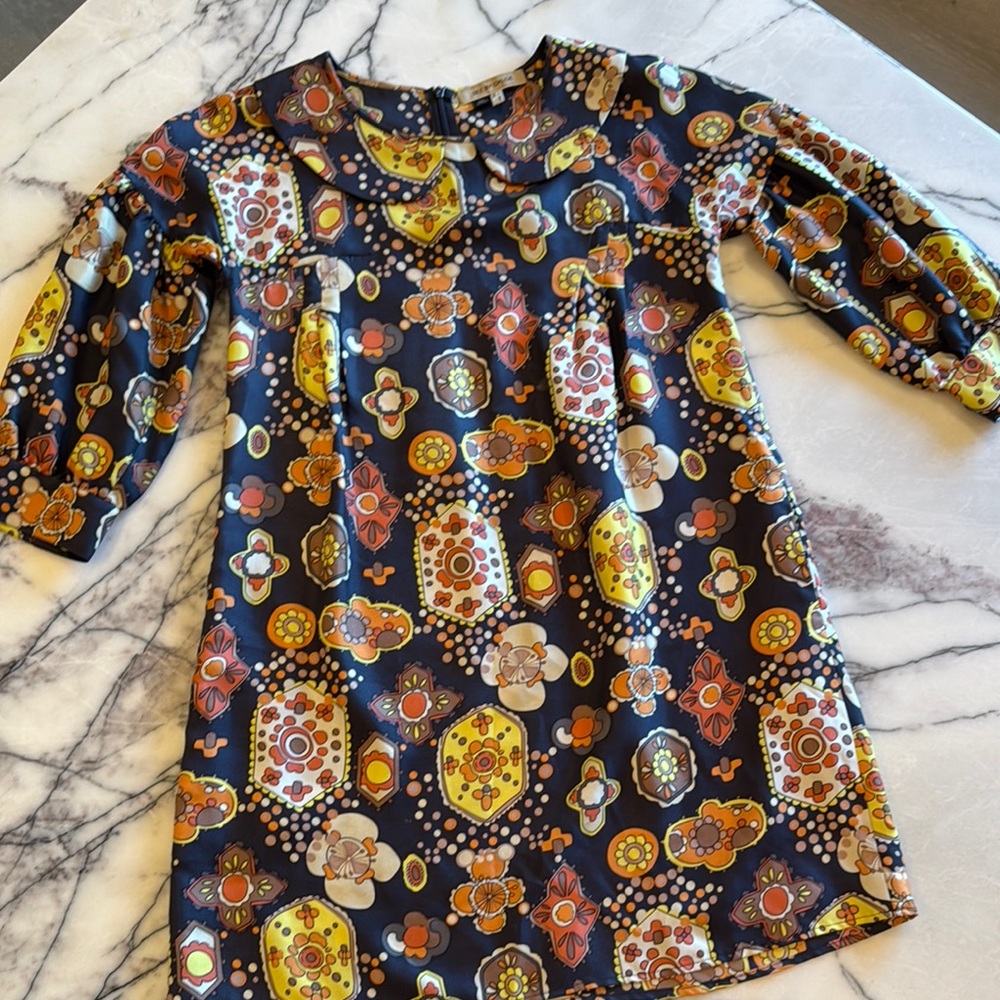 Floral Patterned Long Sleeve Dress